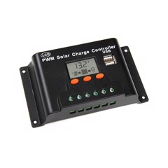 Batterilader 12-24 V/10 A m/ LCD-display 